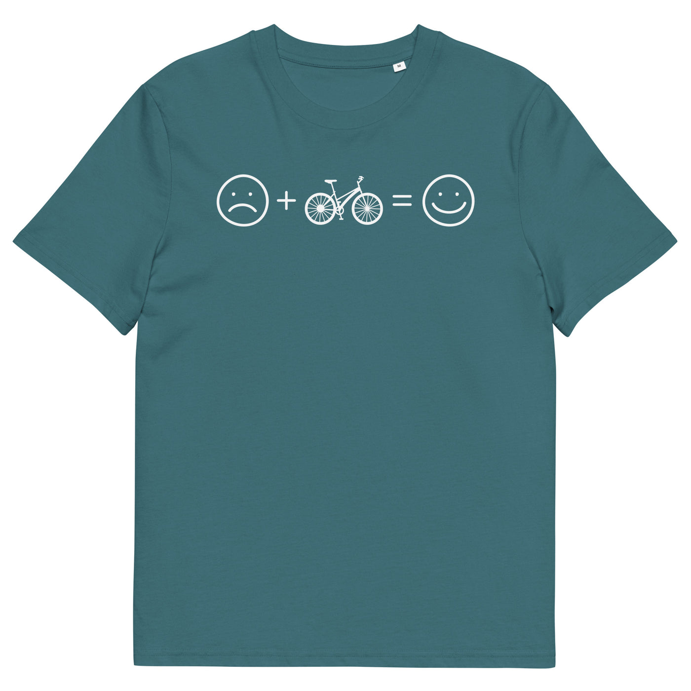 Lächelndes Gesicht und Fahrrad - Herren Premium Organic T-Shirt fahrrad xxx yyy zzz Stargazer