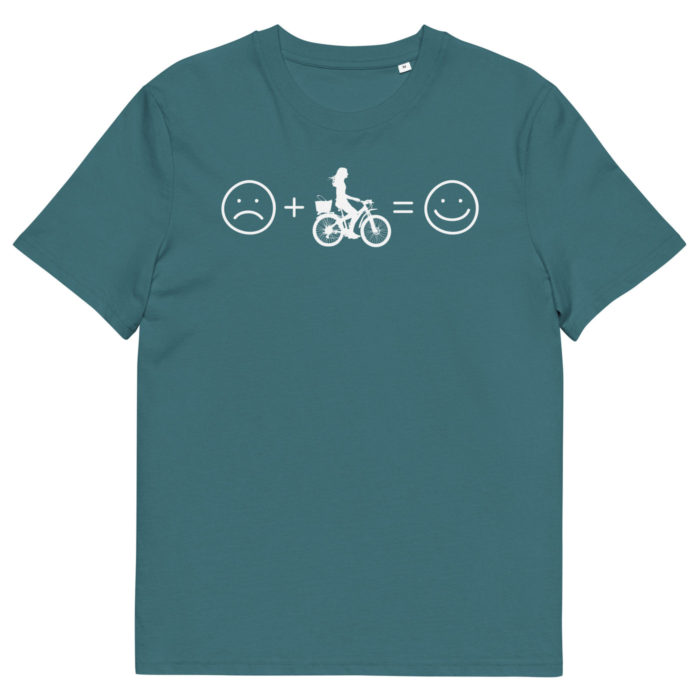 Lächelndes Gesicht und Radfahren - Herren Premium Organic T-Shirt fahrrad xxx yyy zzz Stargazer