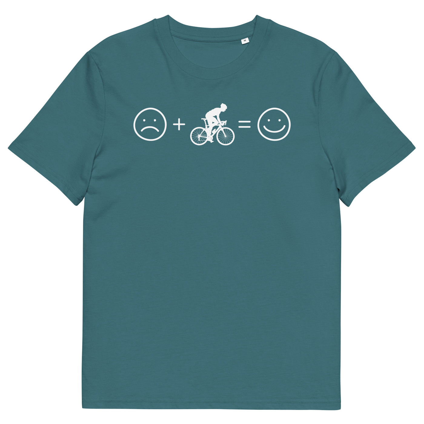 Lächelndes Gesicht und Radfahren - Herren Premium Organic T-Shirt fahrrad xxx yyy zzz Stargazer