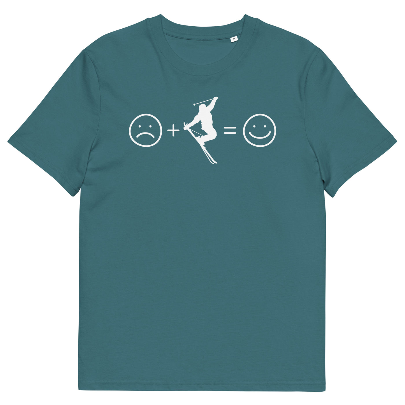 Lächelndes Gesicht und Skifahren - Herren Premium Organic T-Shirt klettern ski xxx yyy zzz Stargazer