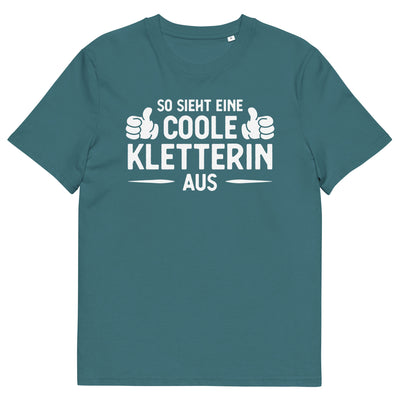 So Sieht Eine Coole Kletterin Aus - Herren Premium Organic T-Shirt klettern xxx yyy zzz Stargazer