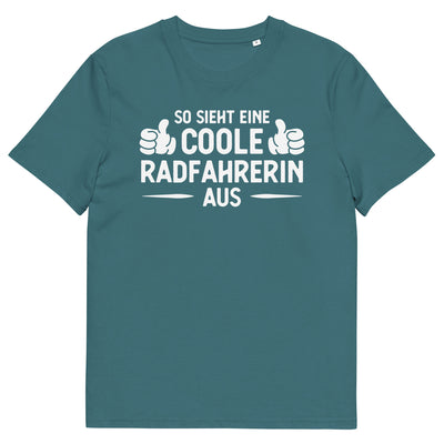 So Sieht Eine Coole Radfahrerin Aus - Herren Premium Organic T-Shirt fahrrad xxx yyy zzz Stargazer