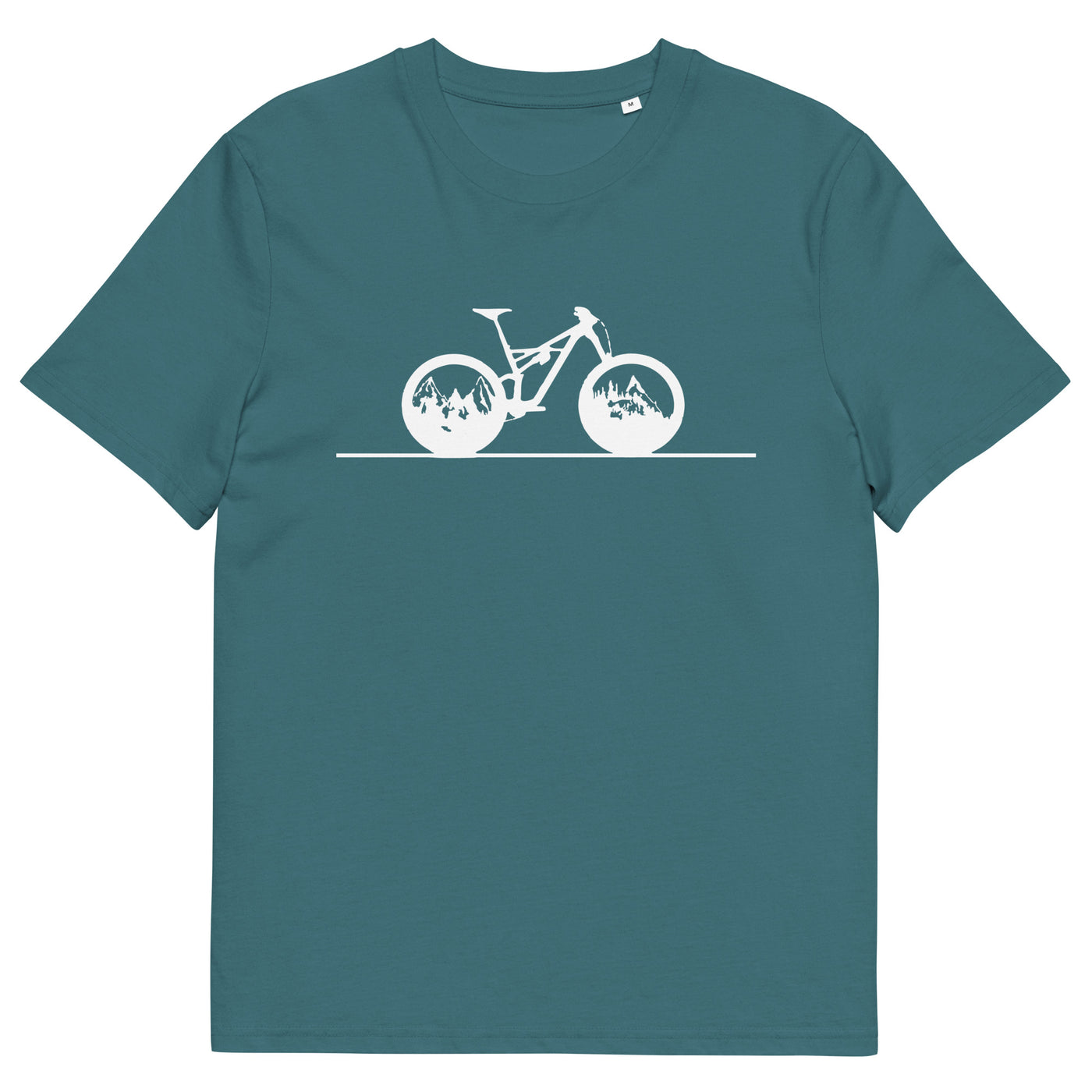 Gerade Linie - Berge - Radfahren - - Herren Premium Organic T-Shirt fahrrad xxx yyy zzz Stargazer