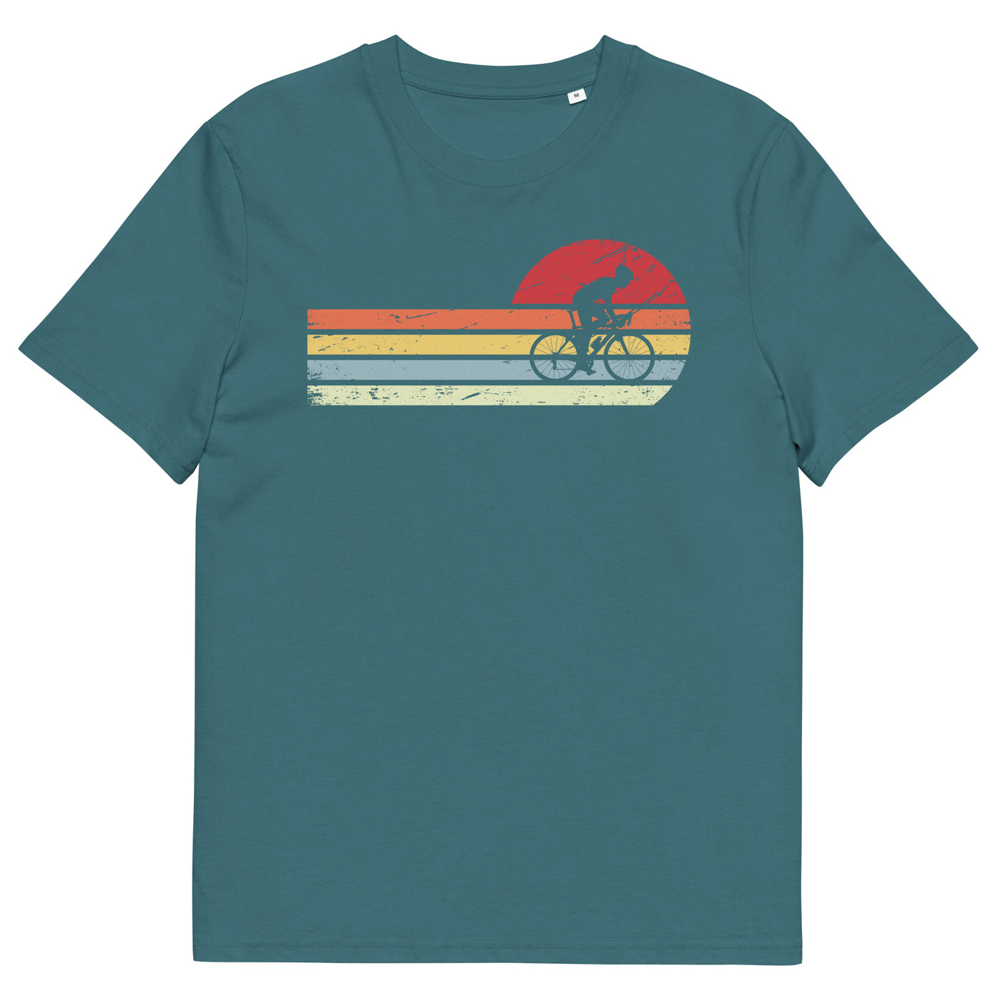 Sonne und Retro Linies - Man Radfahren - Herren Premium Organic T-Shirt fahrrad xxx yyy zzz Stargazer