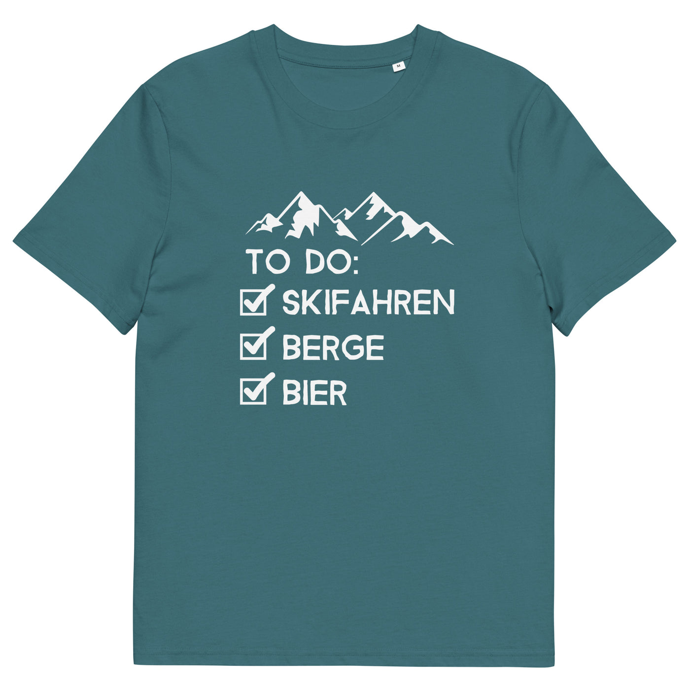 To Do Liste - Skifahren, Berge, Bier - Herren Premium Organic T-Shirt klettern ski xxx yyy zzz Stargazer
