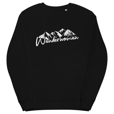 Wanderwoman - Unisex Premium Organic Sweatshirt berge wandern Schwarz