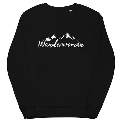 Wanderwoman. - Unisex Premium Organic Sweatshirt wandern Schwarz
