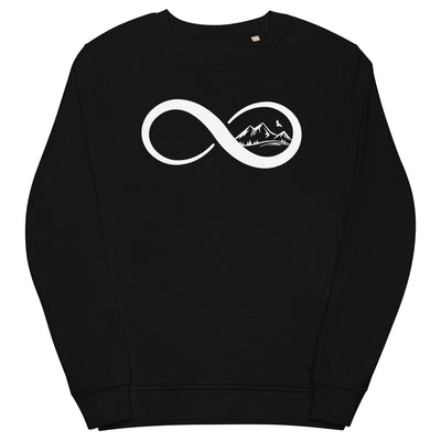 Infinity and Mountain - Unisex Premium Organic Sweatshirt berge xxx yyy zzz Black