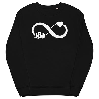 Infinity Heart and Camping 2 - Unisex Premium Organic Sweatshirt camping xxx yyy zzz Black
