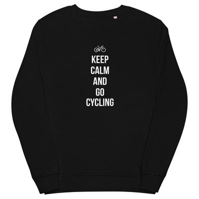 Keep calm and go cycling - Unisex Premium Organic Sweatshirt fahrrad xxx yyy zzz Black