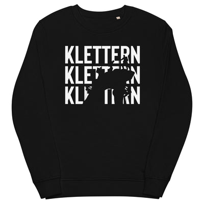 Klettern - Unisex Premium Organic Sweatshirt klettern xxx yyy zzz Black