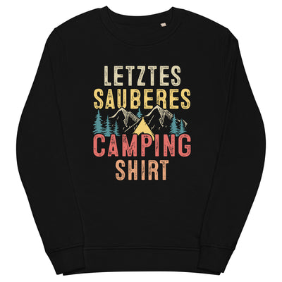 Letztes Sauberes Camping Shirt - Unisex Premium Organic Sweatshirt camping xxx yyy zzz Black