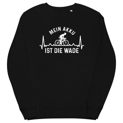 Mein Akku Ist Die Wade 3 - Unisex Premium Organic Sweatshirt fahrrad xxx yyy zzz Black