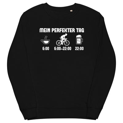 Mein Perfekter Tag 1 - Unisex Premium Organic Sweatshirt fahrrad xxx yyy zzz Black
