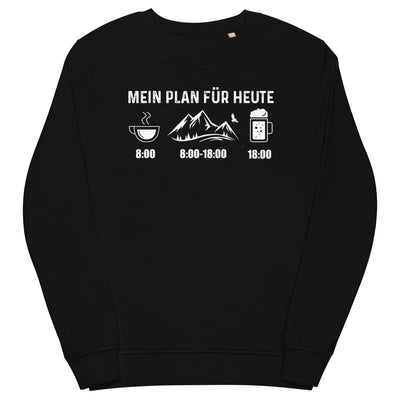 Mein Plan Für Heute - Unisex Premium Organic Sweatshirt berge xxx yyy zzz Black