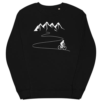 Berge - Kurve Linie - Radfahren - Unisex Premium Organic Sweatshirt fahrrad xxx yyy zzz Black