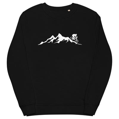 Berge - Mountainbike - (M) - Unisex Premium Organic Sweatshirt xxx yyy zzz Black