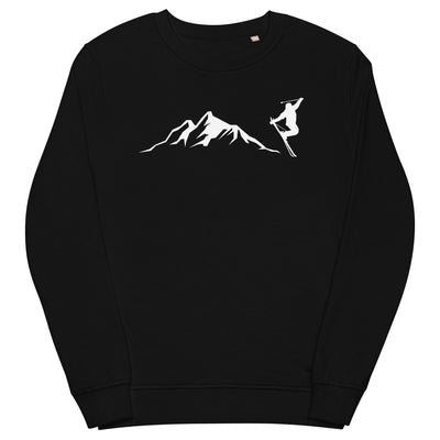 Berge - Skifahren - (14) - Unisex Premium Organic Sweatshirt klettern ski xxx yyy zzz Black