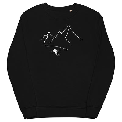 Berge - Skifahren - (32) - Unisex Premium Organic Sweatshirt klettern ski xxx yyy zzz Black