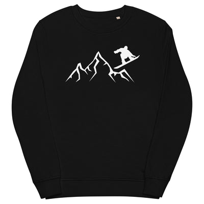 Berge - Snowboarding - (24) - Unisex Premium Organic Sweatshirt snowboarden xxx yyy zzz Black