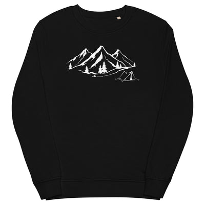 Berge 1 und Camping - Unisex Premium Organic Sweatshirt camping xxx yyy zzz Black