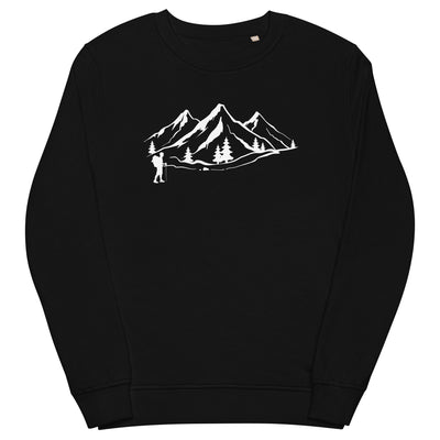 Berge 1 und Wandern - Unisex Premium Organic Sweatshirt wandern xxx yyy zzz Black