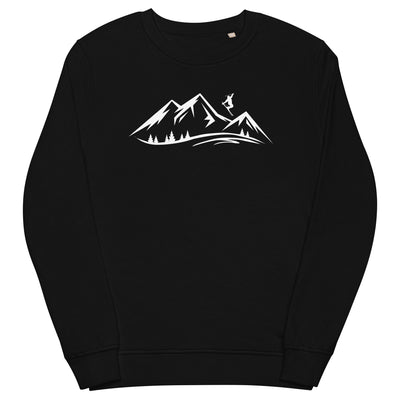 Berge und Skifahren - Unisex Premium Organic Sweatshirt klettern ski xxx yyy zzz Black