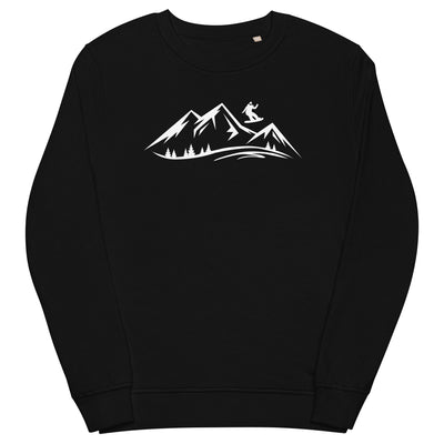 Berge und Snowboarding - Unisex Premium Organic Sweatshirt snowboarden xxx yyy zzz Black