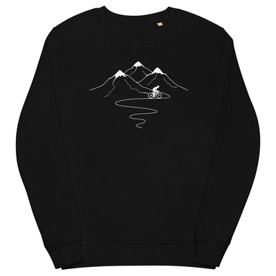 Berge_Trail_Kurves_und_Radfahren_-_ - Unisex Organic Sweatshirt | SOL'S 03574 fahrrad xxx yyy zzz Black
