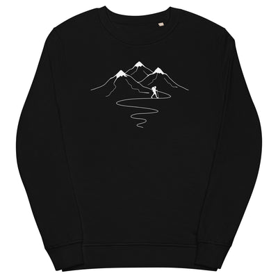 Berge Trail Kurves und Wandern - (W) - Unisex Premium Organic Sweatshirt wandern xxx yyy zzz Black