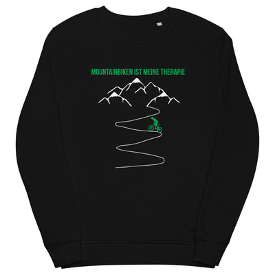 Mountainbiken ist meine Therapie - (M) - Unisex Premium Organic Sweatshirt xxx yyy zzz Black