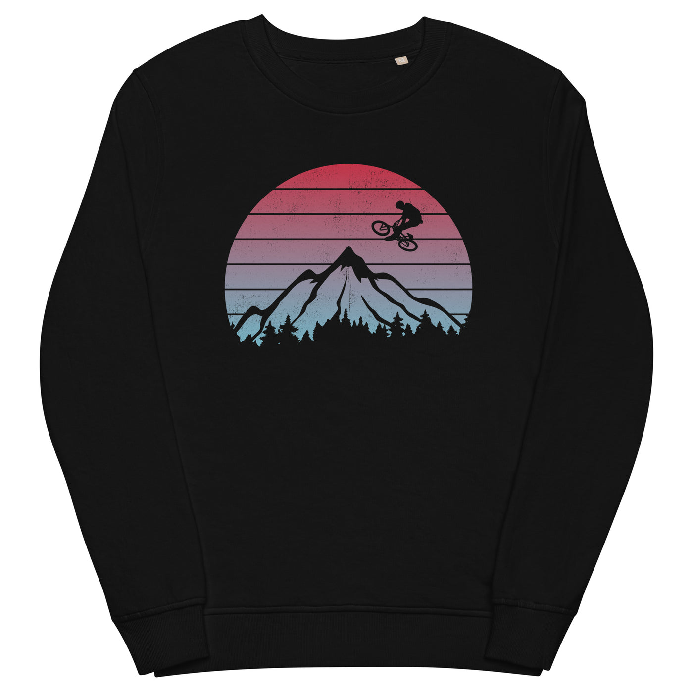 Mountainbiken Vintage - (M) - Unisex Premium Organic Sweatshirt xxx yyy zzz Black