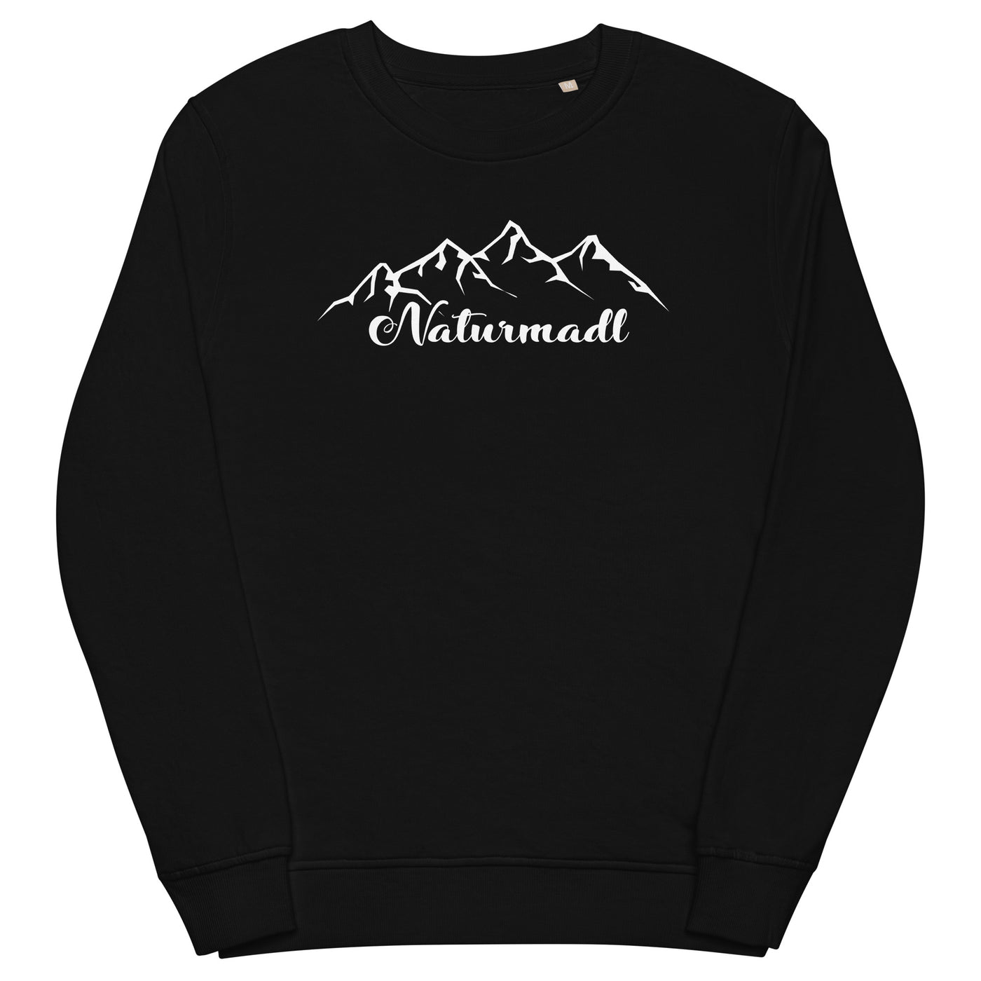 Naturmadl - Unisex Premium Organic Sweatshirt berge xxx yyy zzz Black