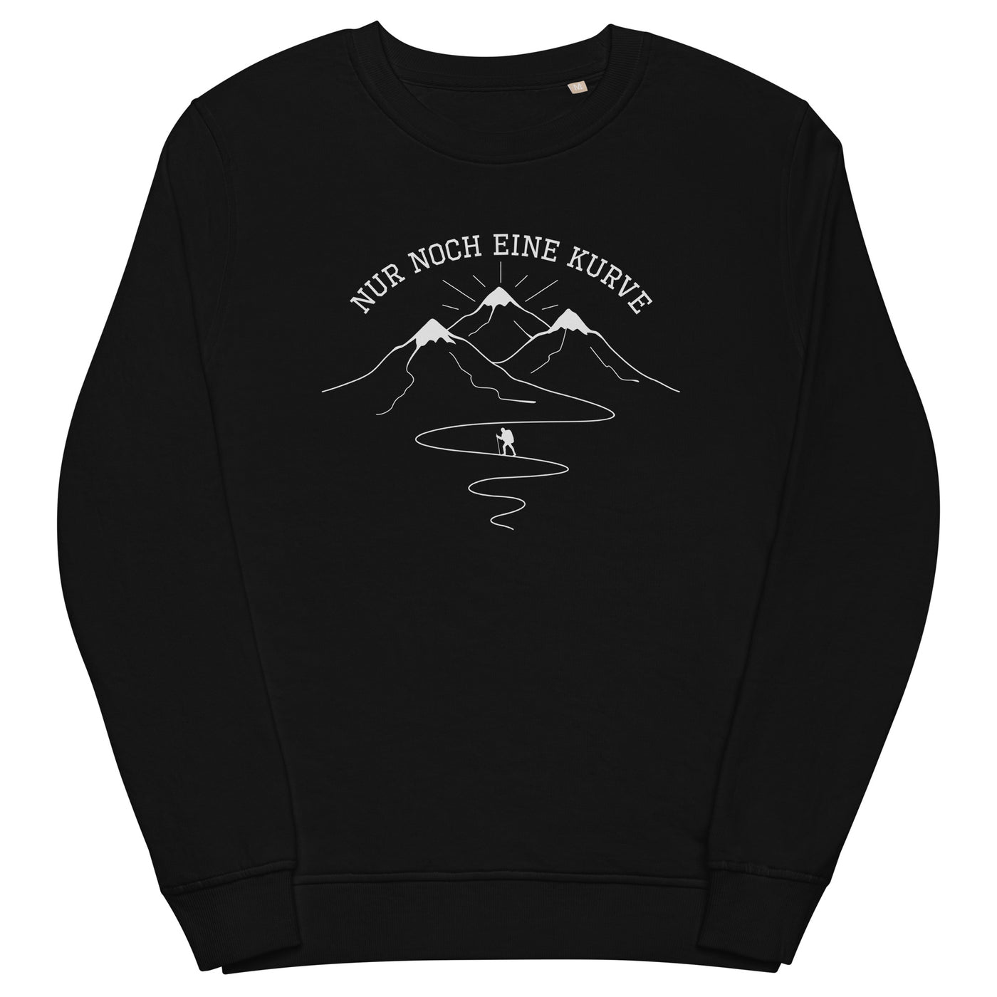 Nur noch eine Kurve - Unisex Premium Organic Sweatshirt berge wandern xxx yyy zzz Black