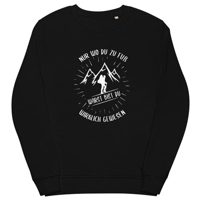 Nur_wo_du_zu_Fuss_-_(B.W) - Unisex Organic Sweatshirt | SOL'S 03574 xxx yyy zzz Black