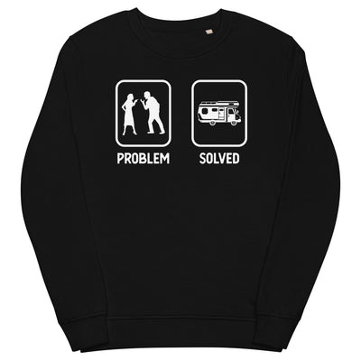 Problem Solved - Camping Van - Unisex Premium Organic Sweatshirt camping xxx yyy zzz Black