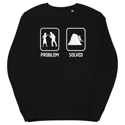 Problem Solved - Frau Klettern - Unisex Premium Organic Sweatshirt klettern xxx yyy zzz Black
