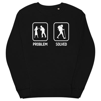 Problem Solved - Frau Wandern - Unisex Premium Organic Sweatshirt wandern xxx yyy zzz Black