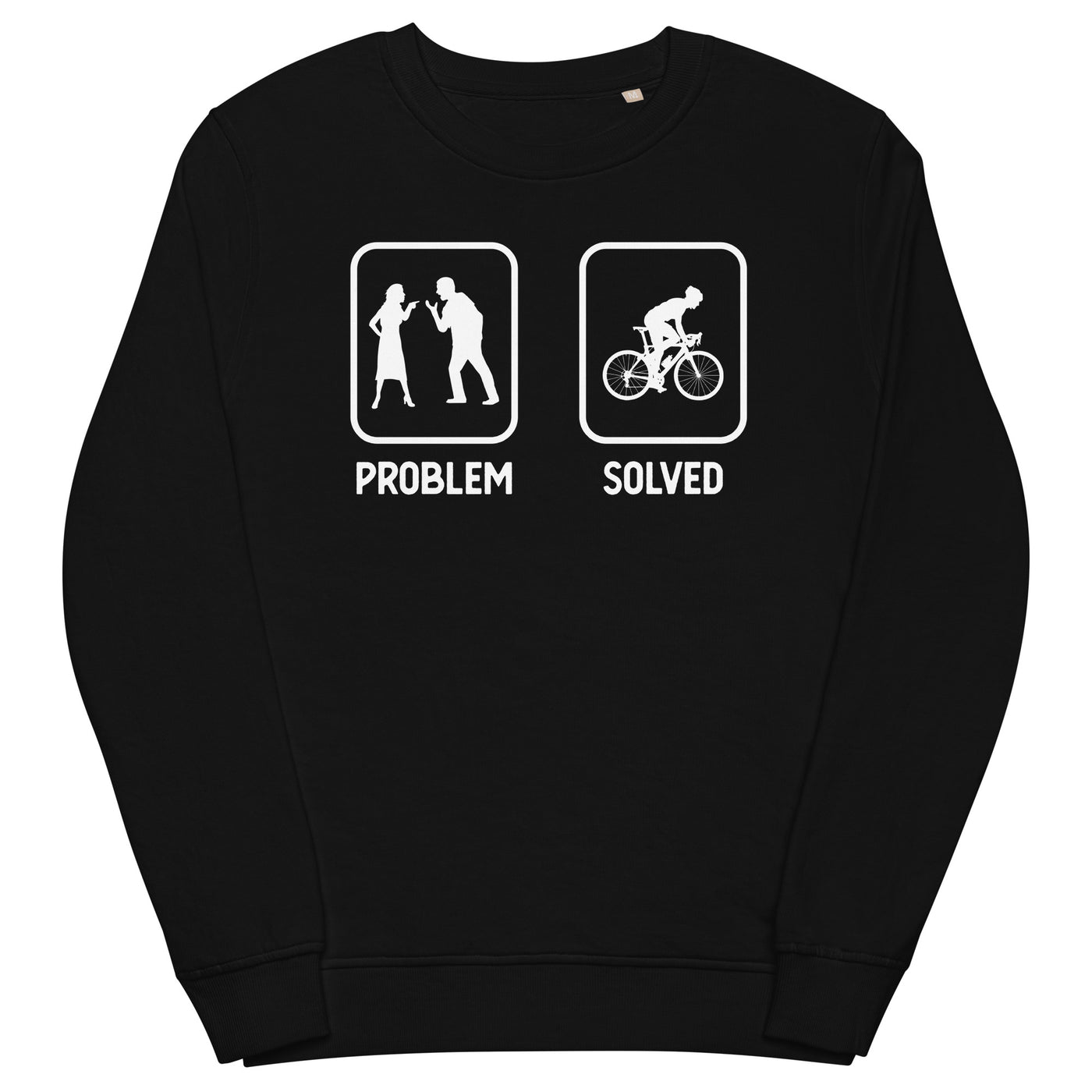 Problem Solved - Mann Radfahren - Unisex Premium Organic Sweatshirt fahrrad xxx yyy zzz Black