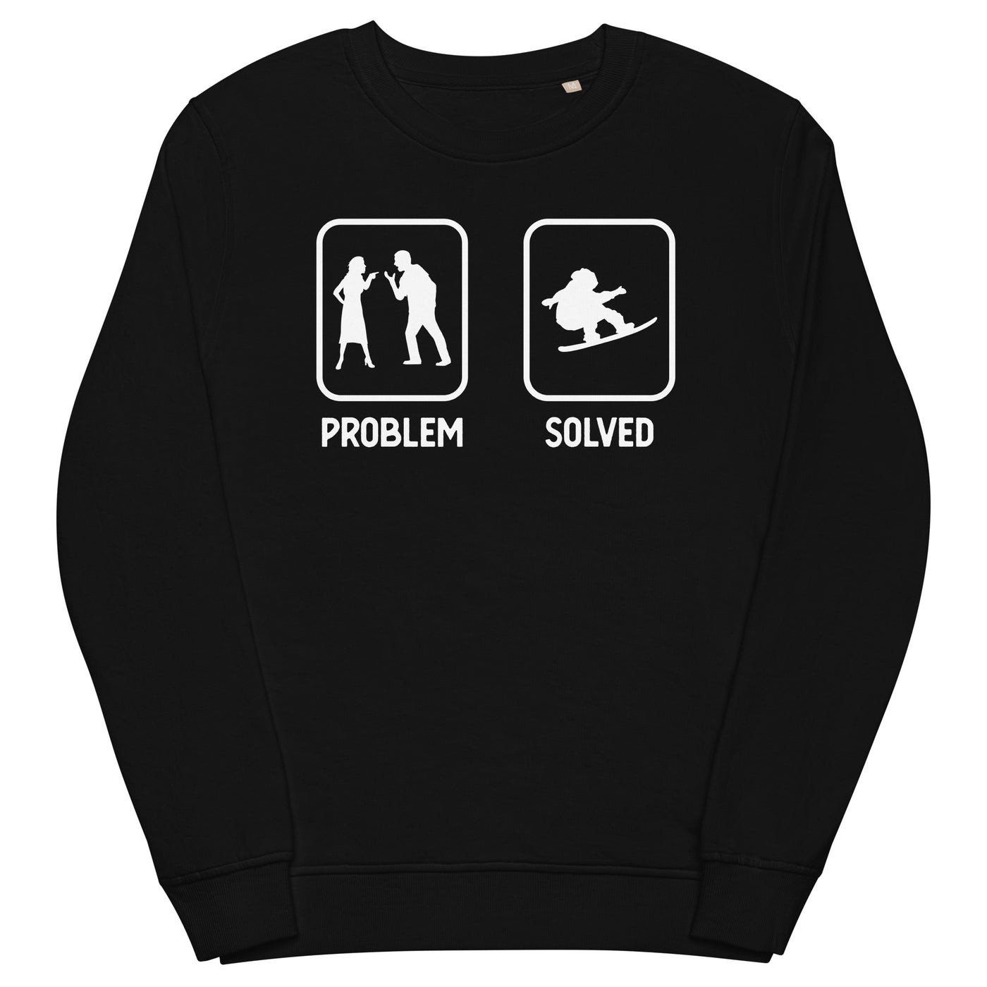 Problem Solved - Mann Snowboarding - Unisex Premium Organic Sweatshirt snowboarden xxx yyy zzz Black