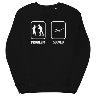 Problem Solved - Segelflugzeug - Unisex Premium Organic Sweatshirt berge xxx yyy zzz Black