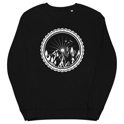 Rad mit Bergen drinnen - (F.M) - Unisex Premium Organic Sweatshirt xxx yyy zzz Black