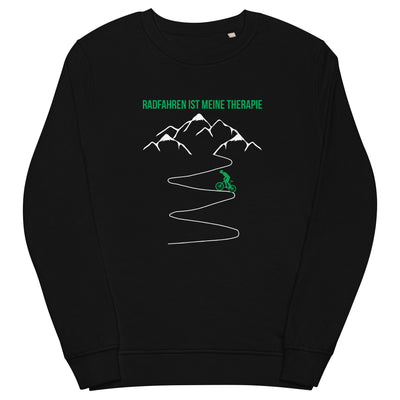 Radfahren_ist_meine_Therapie_-_(F) - Unisex Organic Sweatshirt | SOL'S 03574 xxx yyy zzz Black