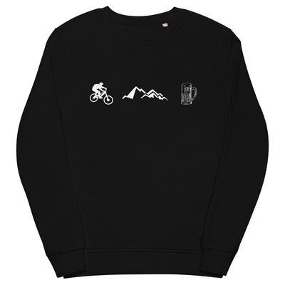 Radfahren,_Berge_und_Bier_-_(F.M) - Unisex Organic Sweatshirt | SOL'S 03574 xxx yyy zzz Black