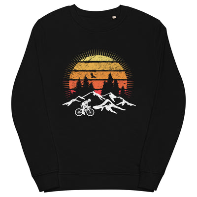 Radfahrer_und_Sonne_Vintage_-_(F.M) - Unisex Organic Sweatshirt | SOL'S 03574 xxx yyy zzz Black