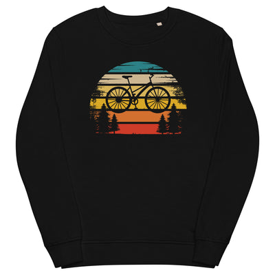 Retro Sonne und Fahrrad - Unisex Premium Organic Sweatshirt fahrrad xxx yyy zzz Black