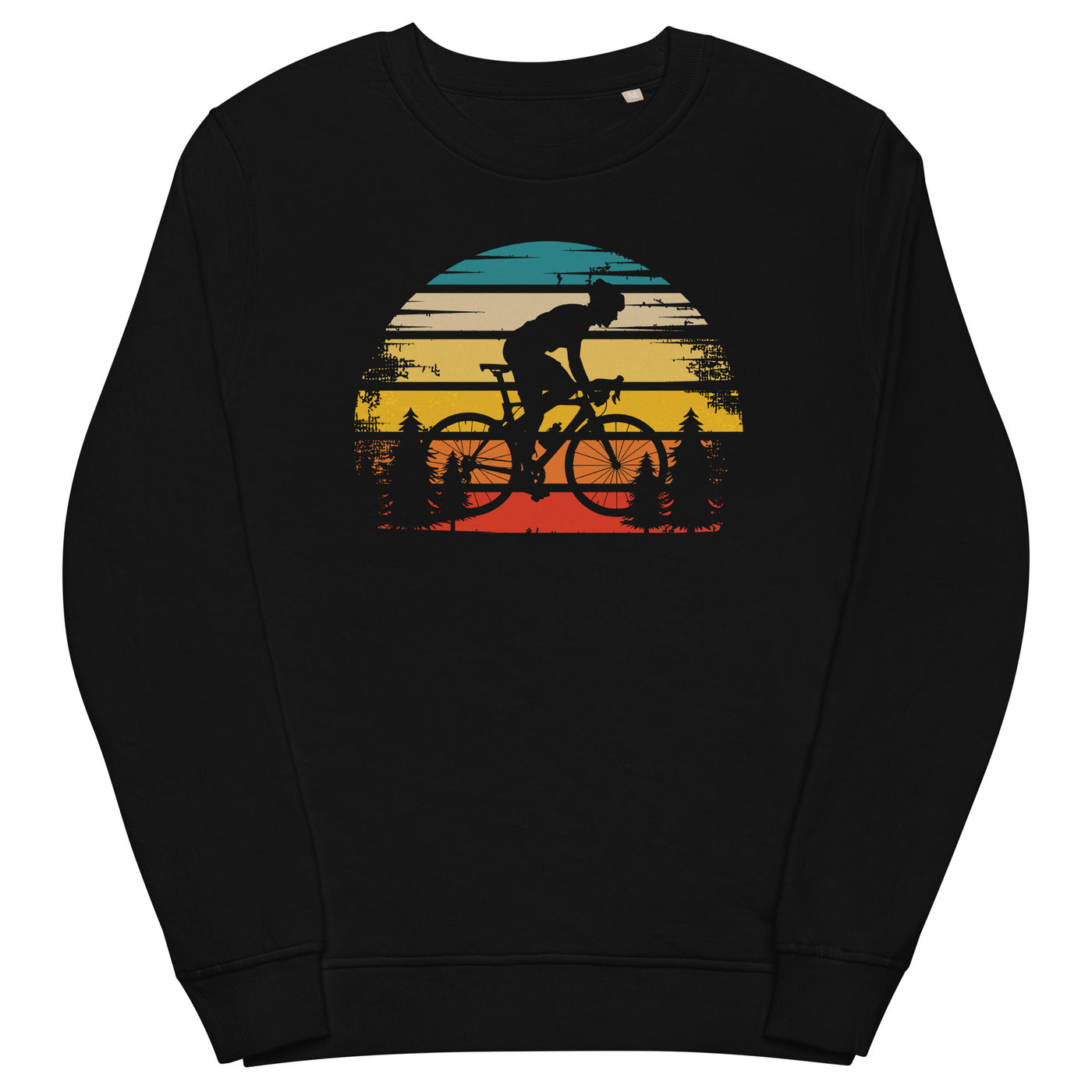 Retro Sonne und Radfahren - Unisex Premium Organic Sweatshirt fahrrad xxx yyy zzz Black