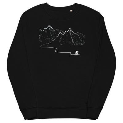 Schifahren - Unisex Premium Organic Sweatshirt klettern ski xxx yyy zzz Black