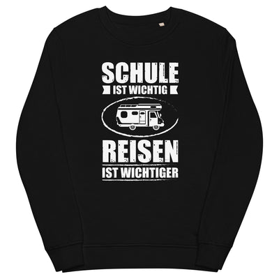 Schule Ist Wichtig Reisen Ist Wichtiger - (C) - Unisex Organic Sweatshirt | SOL'S 03574 xxx yyy zzz Black