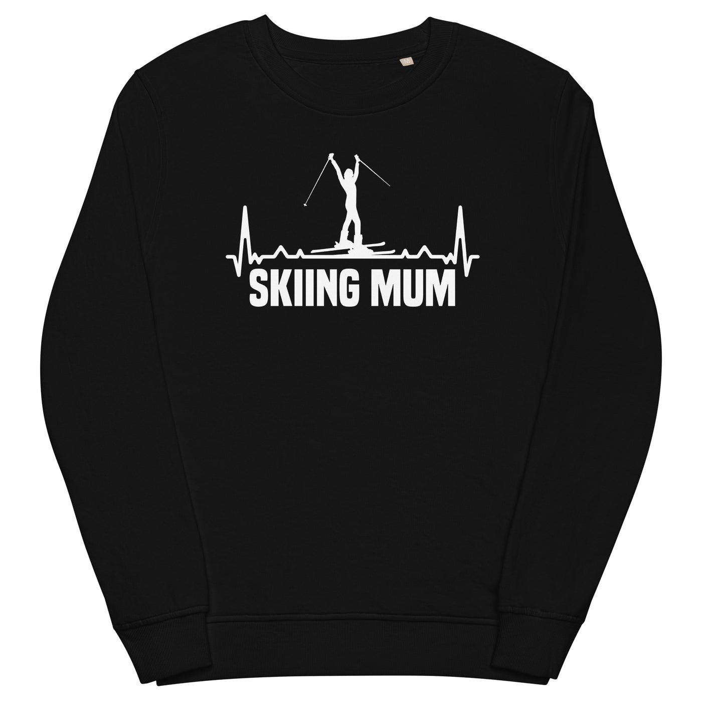 Skifahren Mum 1 - Unisex Premium Organic Sweatshirt klettern ski xxx yyy zzz Black
